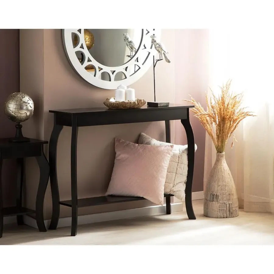 Beliani HARTFORD - Consoletafel - Zwart - MDF