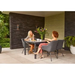 Hartman Comino dining tuintafel 163x105 cm. - Keramiek/Grijs