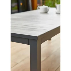 Tuintafels-Hartman Comino dining tuintafel 223x105 cm. - Keramiek/Grijs
