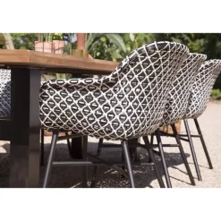 Hartman Delphine dining stoel white - black