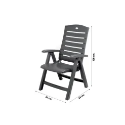 Tuinstoelen-Hartman Florion Recliner verstelbare tuinstoel - Royal Grey