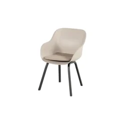 Hartman Le Soleil Element dining armstoel - Soft Taupe/Black - 2 st.