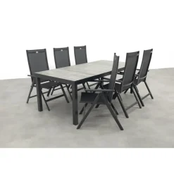 Tuinsets-Hartman Napoli/Comino verstelbare tuinset (7-delig) - 223x105 cm