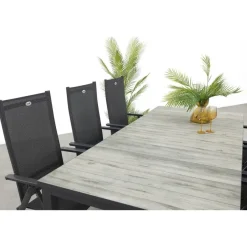 Tuinsets-Hartman Napoli/Comino verstelbare tuinset (7-delig) - 223x105 cm