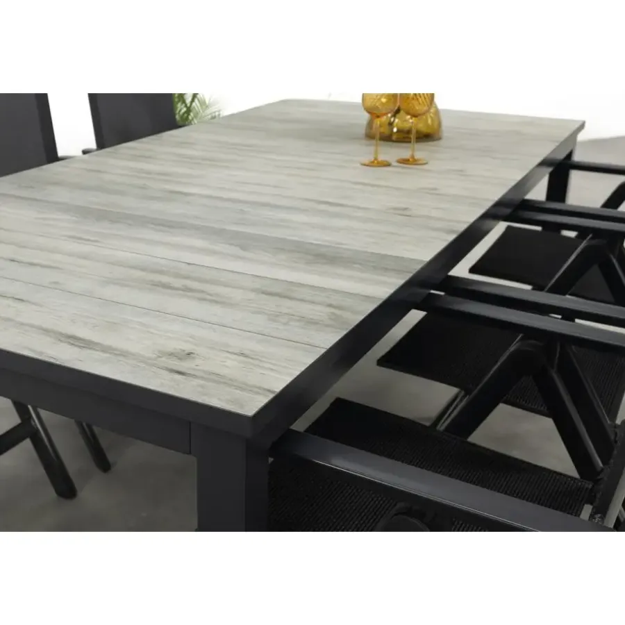 Tuinsets-Hartman Napoli/Comino verstelbare tuinset (7-delig) - 223x105 cm