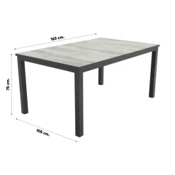 Hartman Napoli/Comino verstelbare tuinset (5-delig) - 163x105 cm
