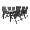 Tuinsets|Tuinsets-Hartman Napoli/Kings tuinset antraciet - 220x100 cm