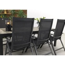 Tuinsets|Tuinsets-Hartman Napoli/Kings tuinset antraciet - 220x100 cm