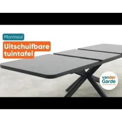 Tuinsets-Hartman Napoli/Montreal verstelbare tuinset (7-delig) - 200-260x100 cm
