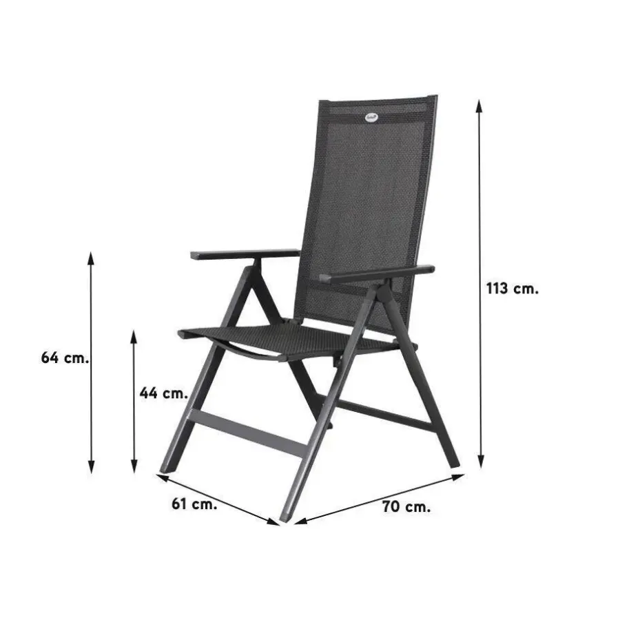 Tuinsets-Hartman Napoli/Nola verstelbare tuinset 160x90 cm