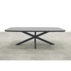 Tuinsets-Hartman Napoli/Soreno deens ovale verstelbare tuinset 240x110 cm. - Licht grijs