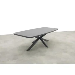 Tuinsets-Hartman Napoli/Soreno deens ovale verstelbare tuinset 240x110 cm. - Licht grijs