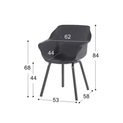 Tuinsets-Garden Impressions Hartman Sophie Element - Xerix/GI Edison 220 tafel - ovale tuinset