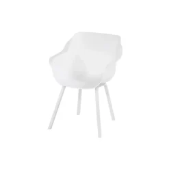 Tuinstoelen-Hartman Sophie Element dining armstoel- wit - 4 st.