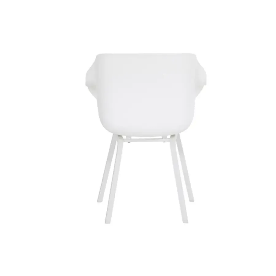 Tuinstoelen-Hartman Sophie Element dining armstoel- wit - 4 st.