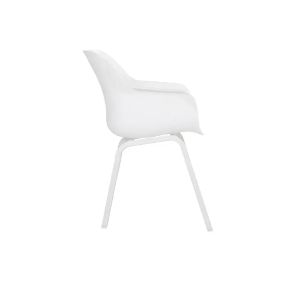Tuinstoelen-Hartman Sophie Element dining armstoel- wit - 4 st.