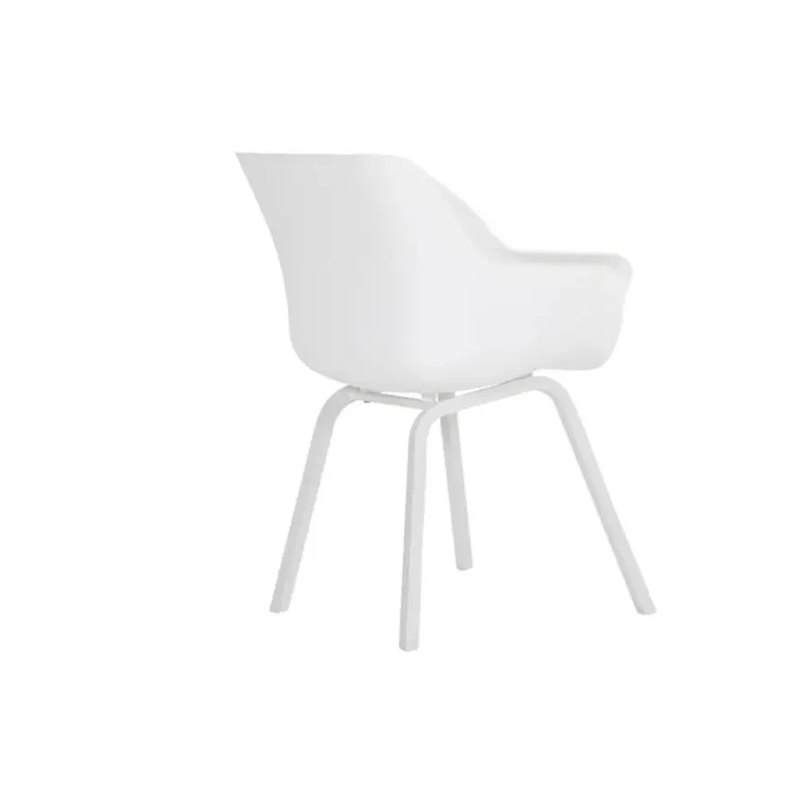 Tuinstoelen-Hartman Sophie Element dining armstoel- wit - 4 st.