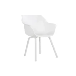 Tuinstoelen-Hartman Sophie Element dining armstoel- wit - 4 st.