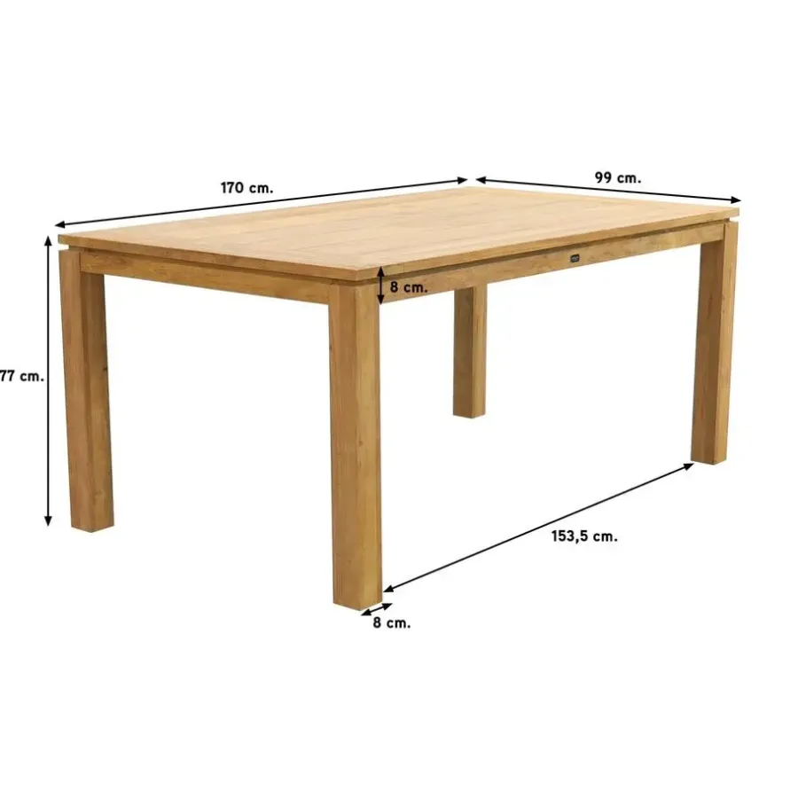 Tuinsets-Hartman Sophie Element Terra/Rome brown 170 cm. tuinset - 5-delig
