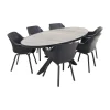 Hartman Sophie/Silva houtlook 240x115 cm. ovale tuinset - 7-delig