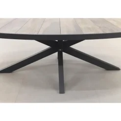 Hartman Sophie/Silva houtlook 240x115 cm. ovale tuinset - 7-delig