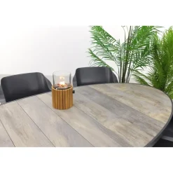 Hartman Sophie/Silva houtlook 240x115 cm. ovale tuinset - 7-delig