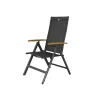 Tuinstoelen-Hartman verstelbare tuinstoel Napoli - Teak armleuning