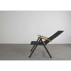 Tuinstoelen-Hartman verstelbare tuinstoel Napoli - Teak armleuning