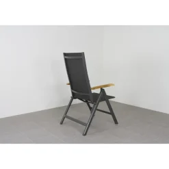 Tuinstoelen-Hartman verstelbare tuinstoel Napoli - Teak armleuning