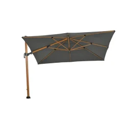 Parasols-Garden Impressions Hawaii Big Pole II parasol - 350x350 cm - l. teaklook -royal antraciet