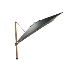 Parasols-Garden Impressions Hawaii Big Pole II parasol - 350x350 cm - l. teaklook -royal antraciet