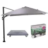 Parasols-Garden Impressions Hawaii Lumen parasol - zand doek - incl. 90 kg voet en hoes