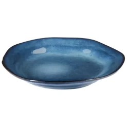 Leen Bakker HAWTHORN - Serviesset van 16 - Blauw - Steengoed