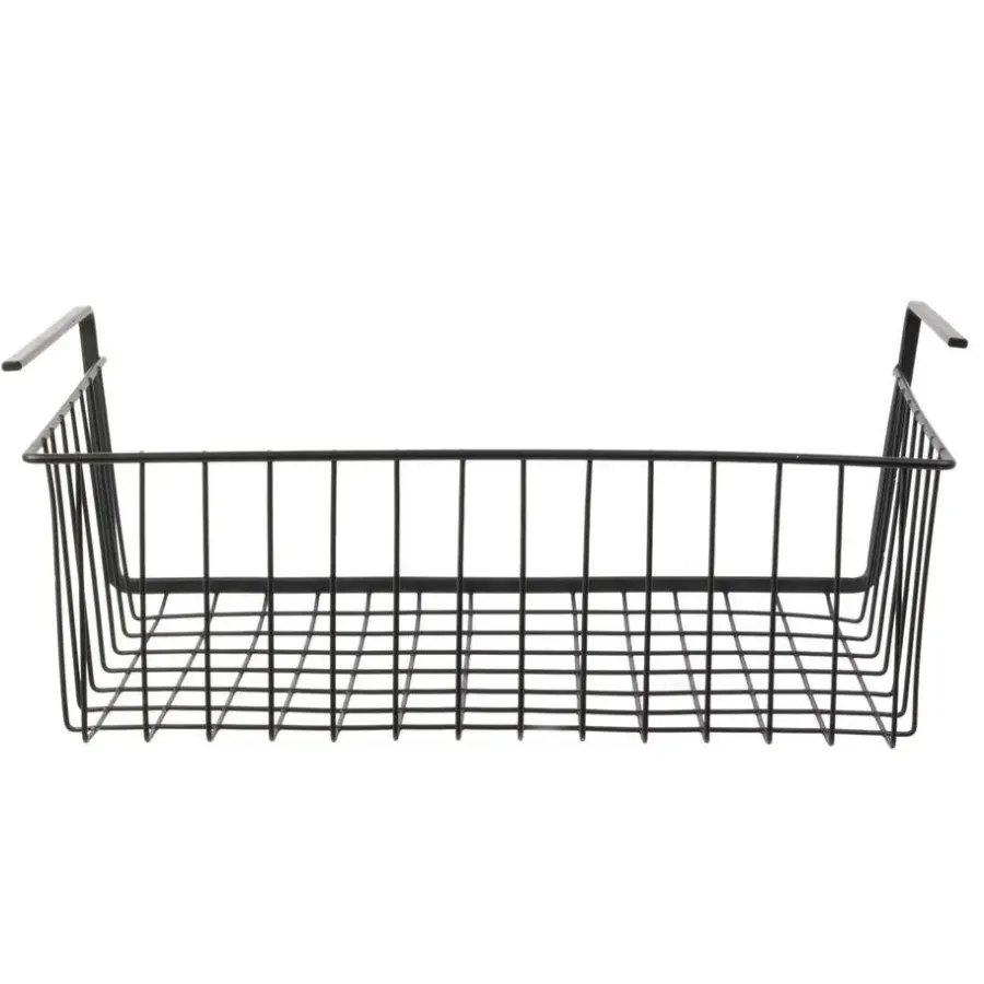 Leen Bakker HDF Hangmand voor kast - metaal - 40 x 26 x 14 cm - zwart