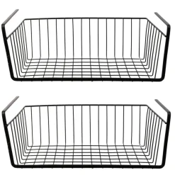 Leen Bakker HDF Hangmand voor kast - metaal - 40 x 26 x 14 cm - zwart