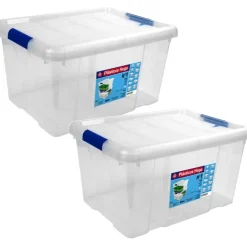 Opbergboxen-Hega Hogar Opbergbox - met deksel - 39 x 29 x 21 cm - 16L