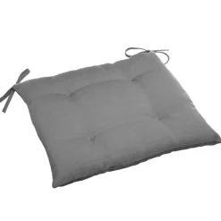 Tuinstoelkussens-Hesperide Stoelkussens - binnen/ buiten stoelen - grijs - 40x4 cm