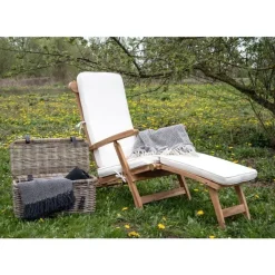Ligbedden-Merkloos Hioshop Arrecife ligstoel incl kussen teak
