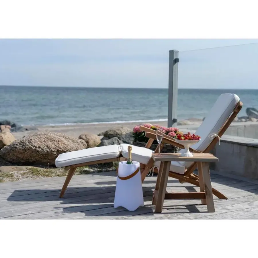 Ligbedden-Merkloos Hioshop Arrecife ligstoel incl kussen teak