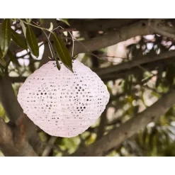 Kandelaars En Windlichten-Merkloos Hioshop Asa lantaarn oplaadbaar wit