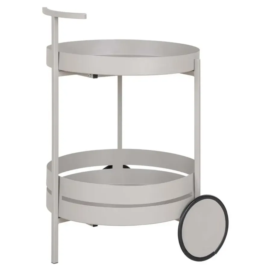 Trolleys-Hioshop Beja barwagen 2 planken grijs