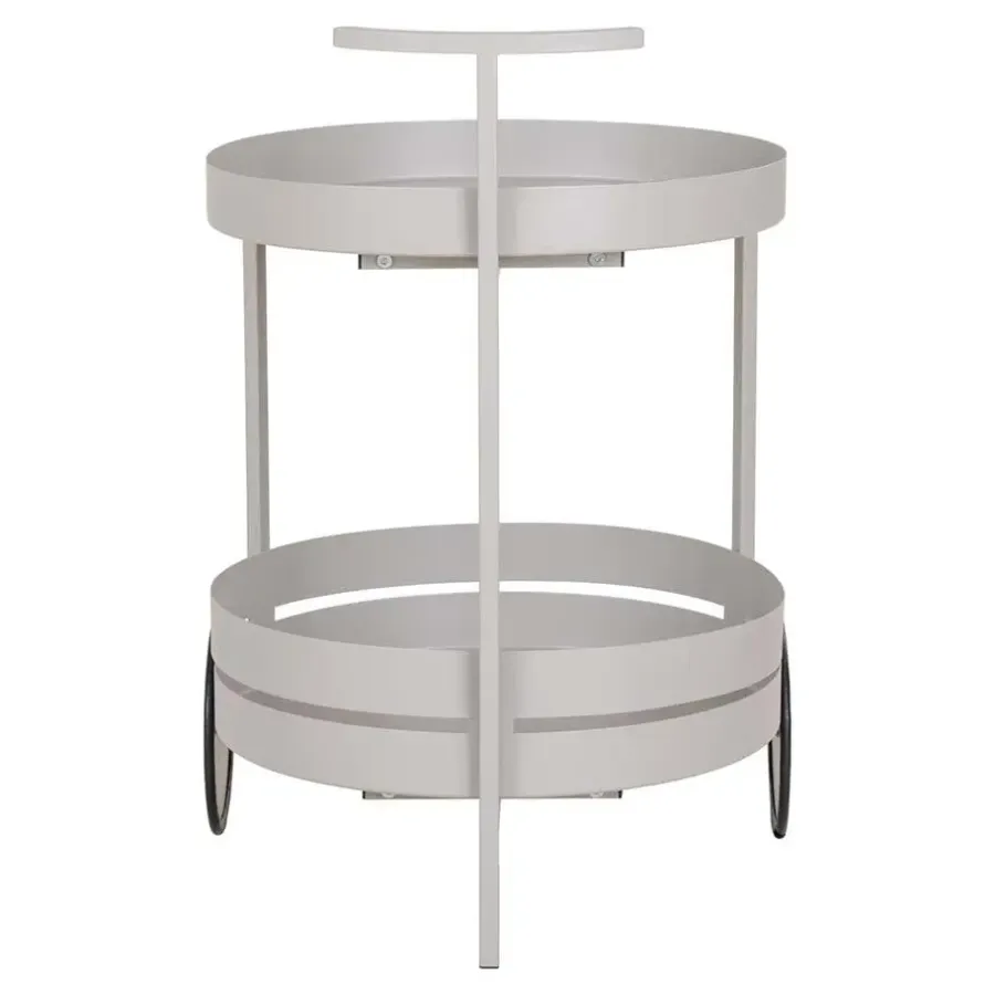 Trolleys-Hioshop Beja barwagen 2 planken grijs