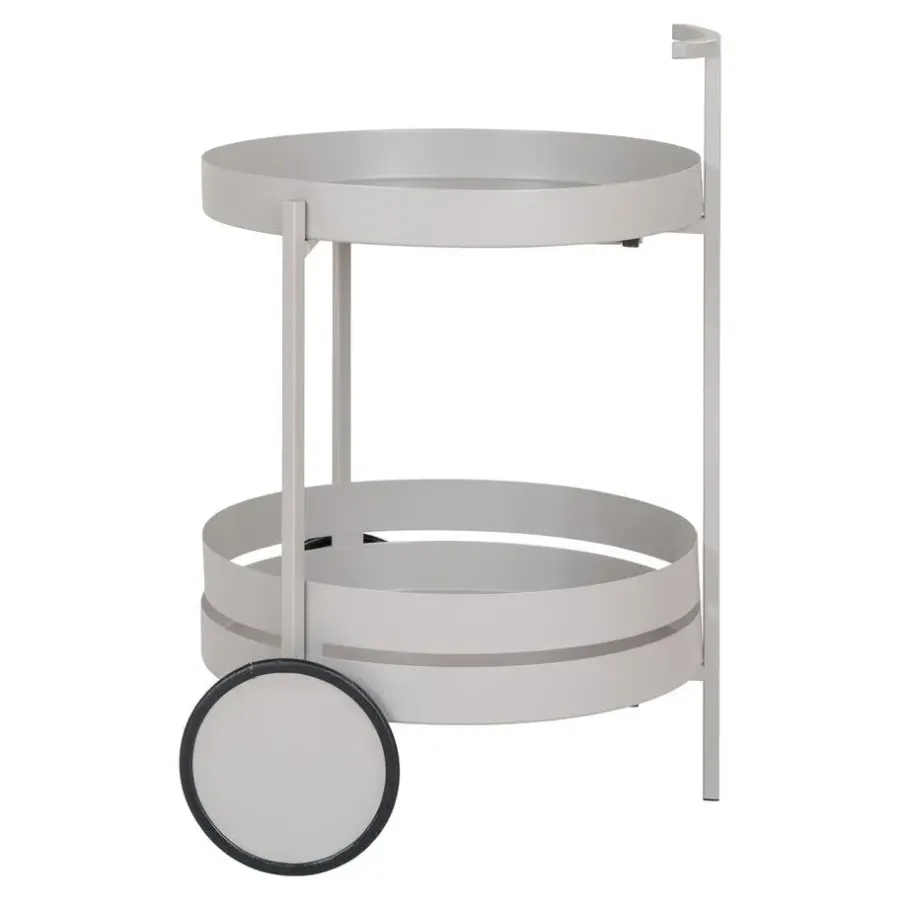 Trolleys-Hioshop Beja barwagen 2 planken grijs