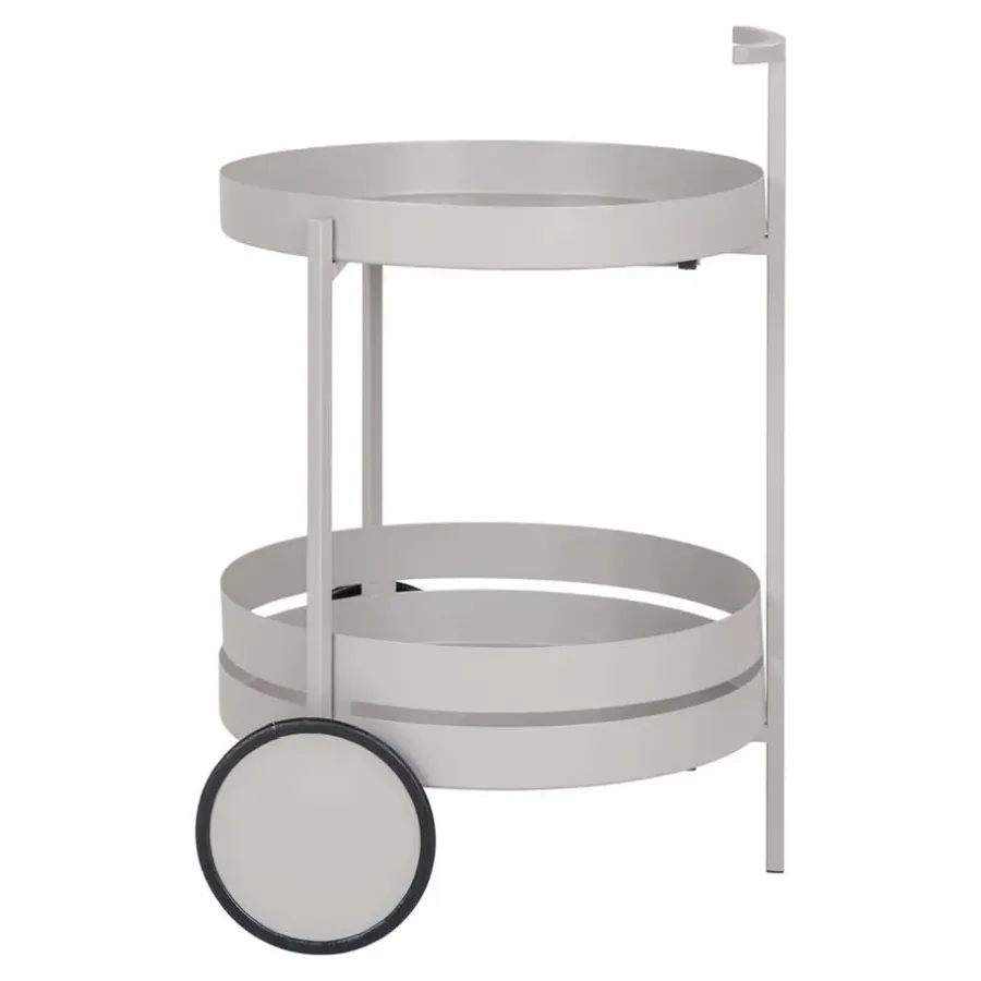 Trolleys-Hioshop Beja barwagen 2 planken grijs