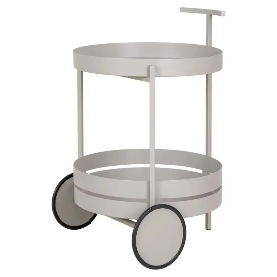 Trolleys-Hioshop Beja barwagen 2 planken grijs