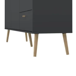 Dressoirs-Hioshop Bodo dressoir 2 deuren- 3 lades matgrijs