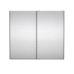 Draaideurkasten-Hioshop Como schuifdeurkast 2 deuren met spiegel 245x220cm eikdecor