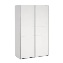 Draaideurkasten-Hioshop Como schuifdeurkast 2 deuren 120x200cm wit
