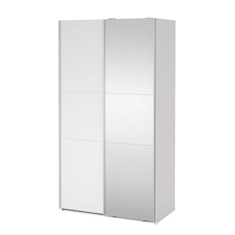 Hioshop Como schuifdeurkast 2 deuren 120x220cm wit