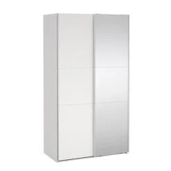Hioshop Como schuifdeurkast 2 deuren 120x220cm wit